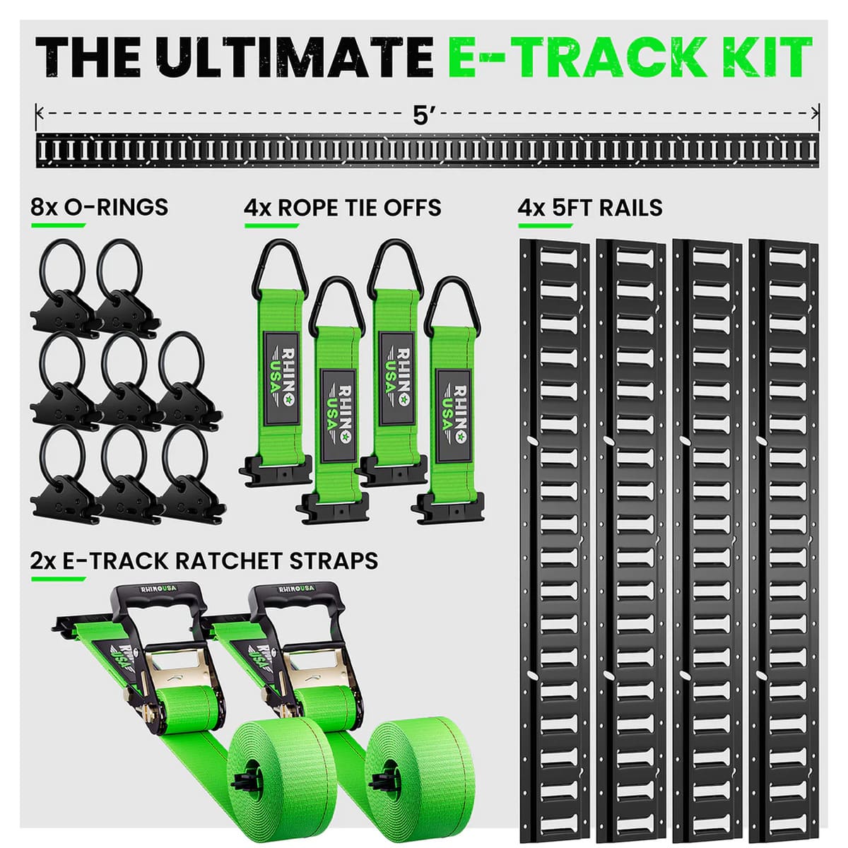 Rhino USA Ultimate E-Track Tie-Down Kit