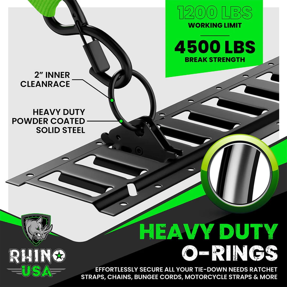 Rhino USA Ultimate E-Track Tie-Down Kit