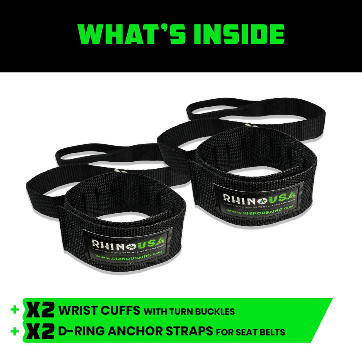 Rhino USA UTV Safety Wrist Restraints - Pair