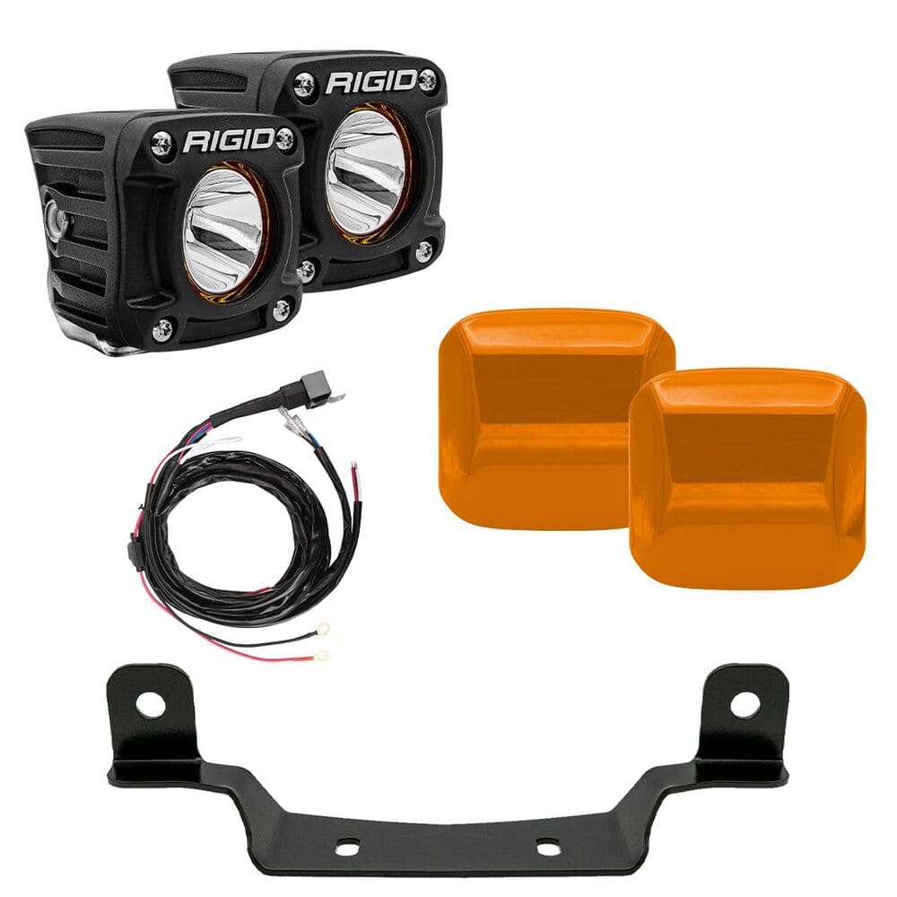Rigid '17+ Polaris RZR Pro R Revolve Grille Mount Pod Light Kit