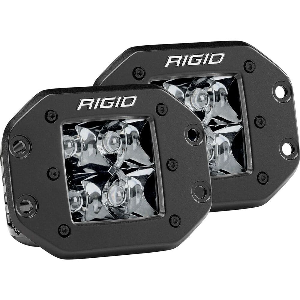 Rigid D-Series Spot Pro Flush Mount Pod Light - Pair