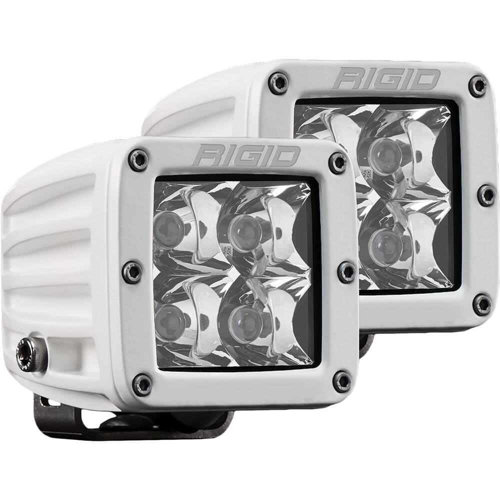 Rigid D-Series Spot Pro Surface Mount White Pods Light - Pair