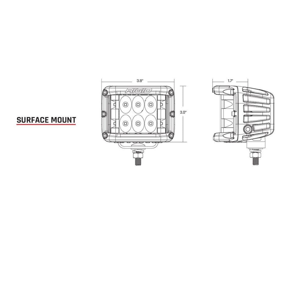 Rigid D-SS Series Spot Pro Surface Mount Pod Light
