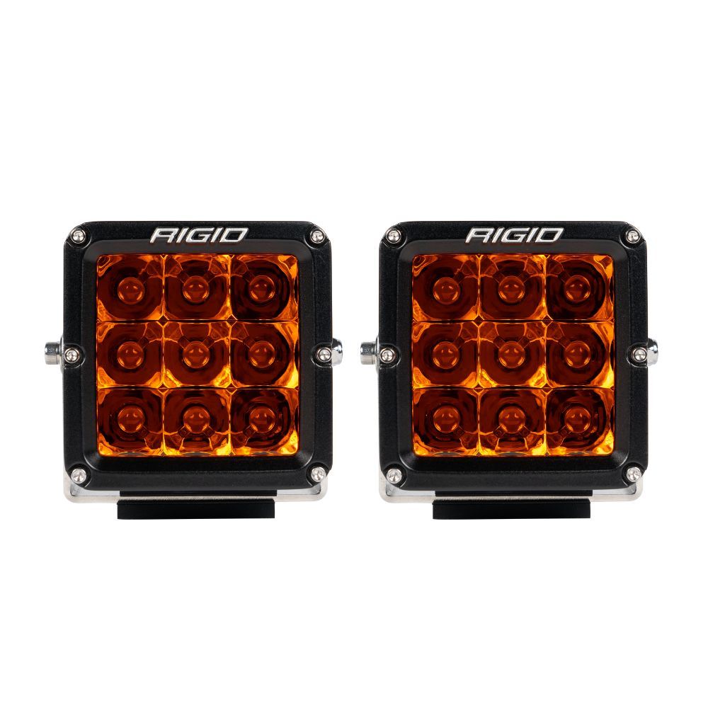 Rigid D-Xl Series Spot Pro Surface Mount Amber Pods Light - Pair