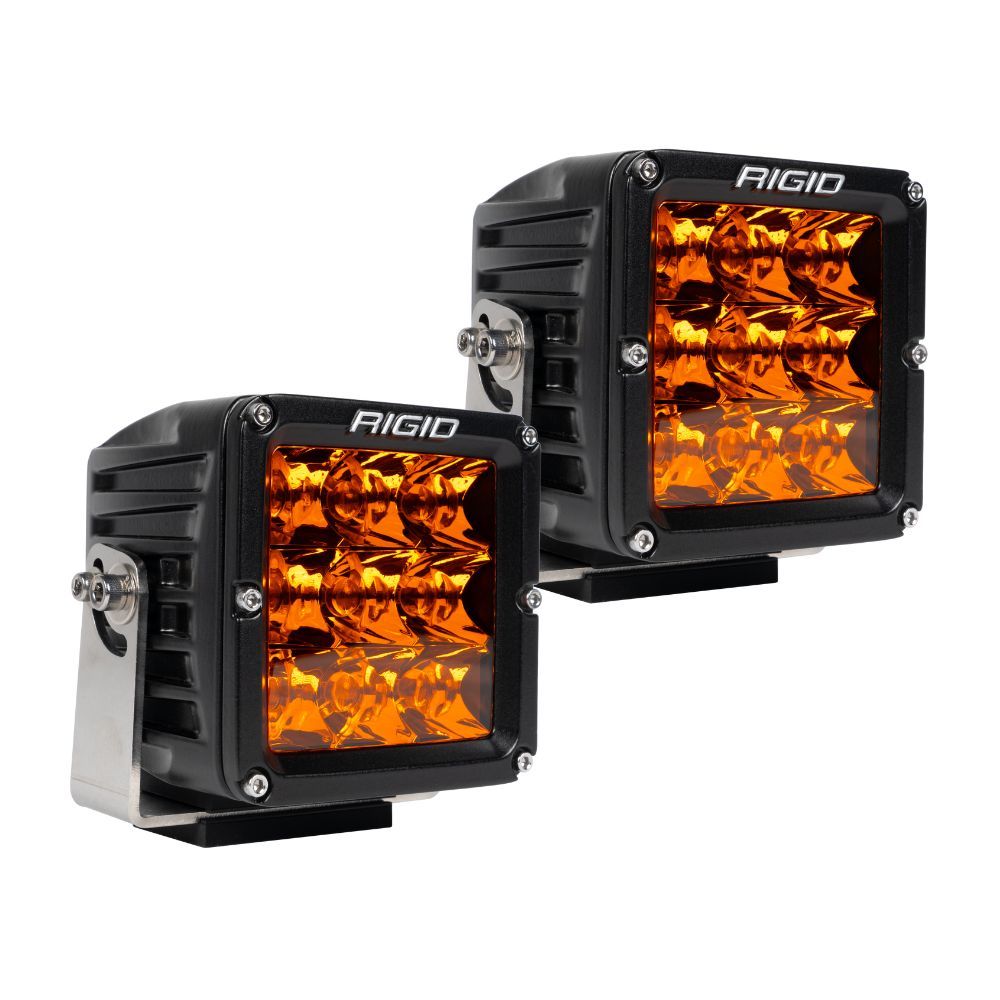 Rigid D-Xl Series Spot Pro Surface Mount Amber Pods Light - Pair