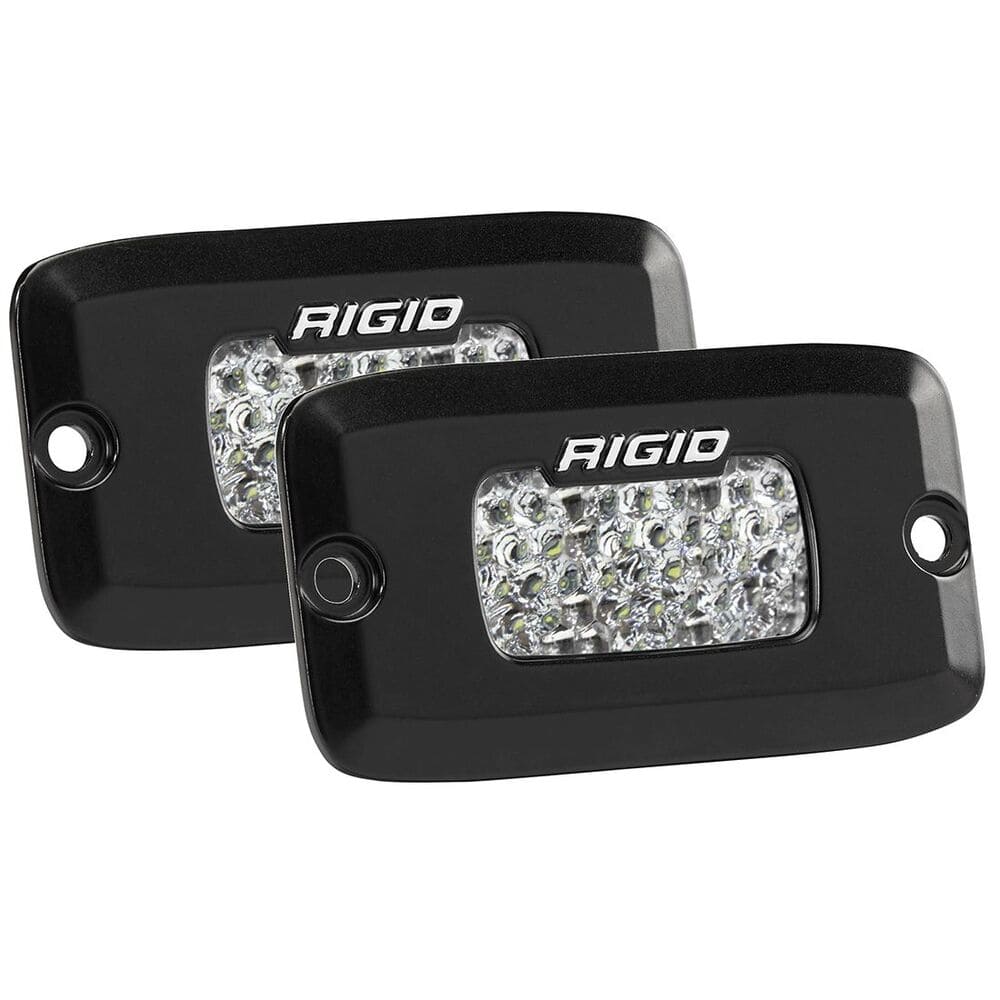 Rigid SR-M Series Pro Flood Diffused Flush Mounts Pod Light Backup Kit