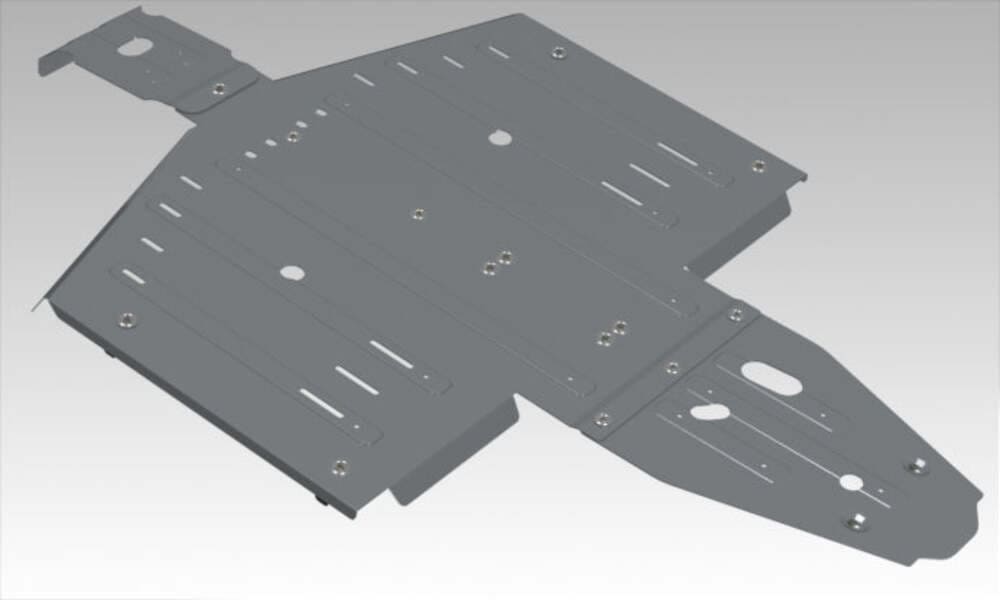 Rival Powersports '17-'25 Polaris General 1000 Alloy Central Skid Plate