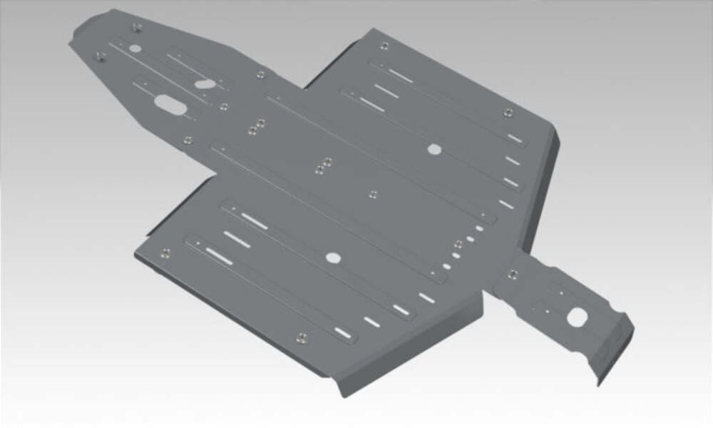 Rival Powersports '17-'25 Polaris General 1000 Alloy Central Skid Plate