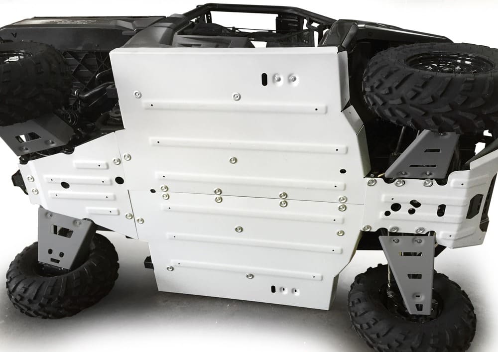 Rival Powersports Polaris Ranger Full Size Alloy Central Skid Plate