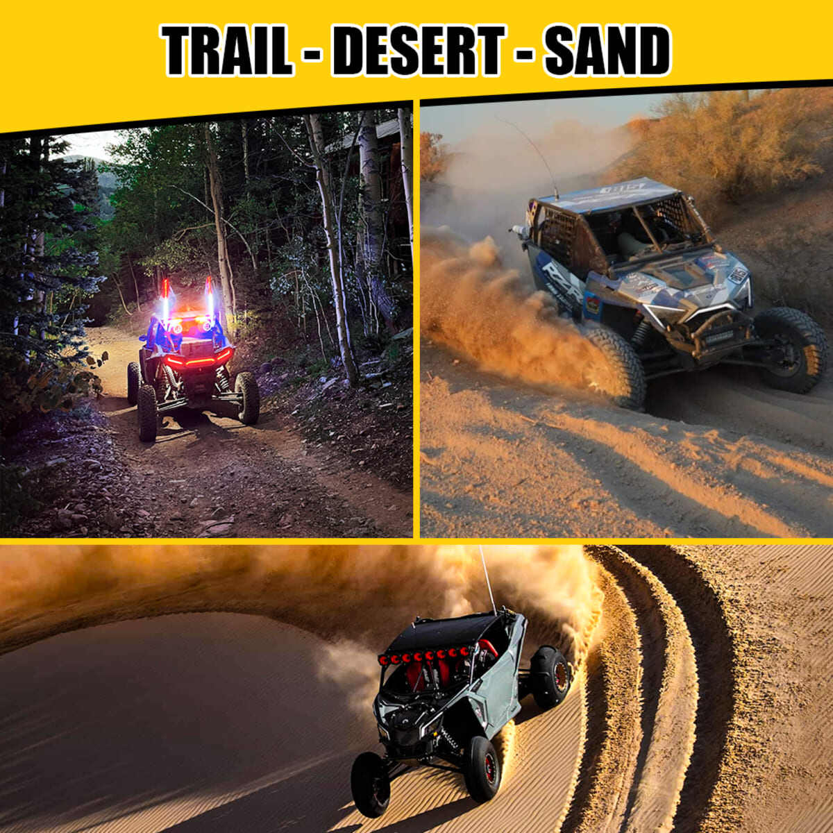 RLB Motorsports Can-Am Defender LED Chase Light – Dual Color Green/White