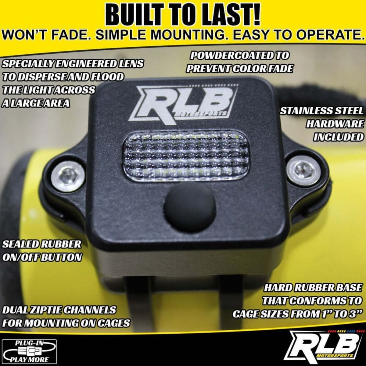 RLB Motorsports Can-Am Maverick X3 Dome Light White