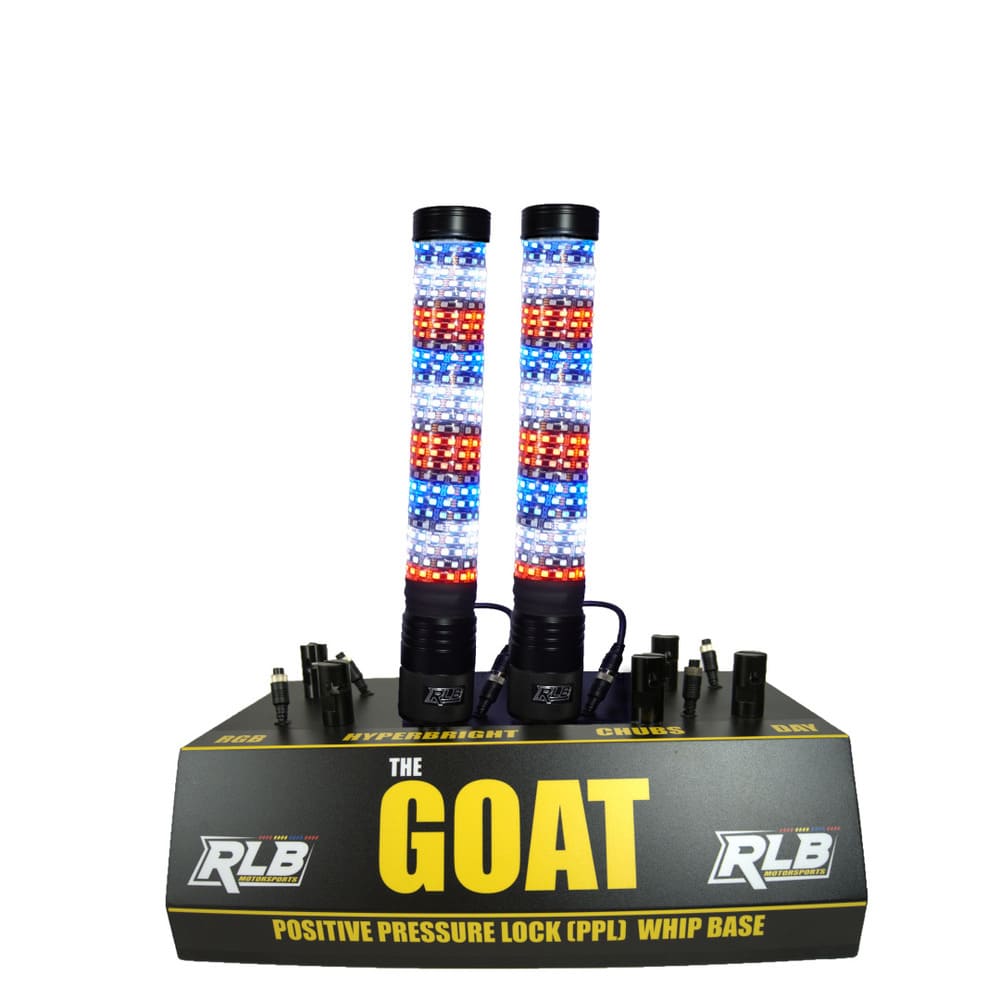 RLB Motorsports Chubs Bluetooth Fat RGB LED Whips