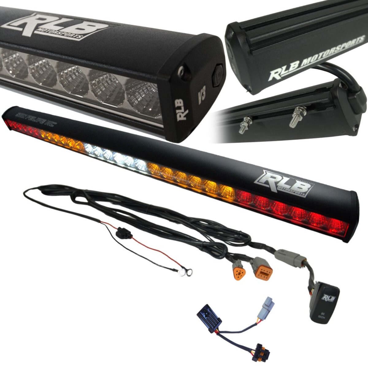 RLB Motorsports Honda Pioneer San Felipe LED Chase Light - Amber/White