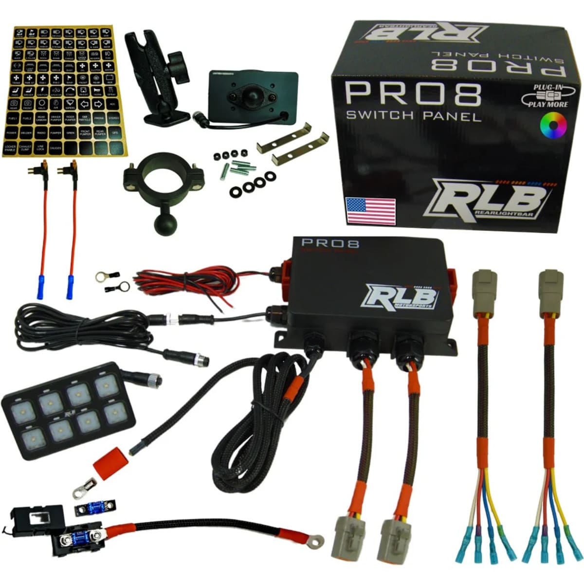 RLB Motorsports Pro-8 Switch Panel