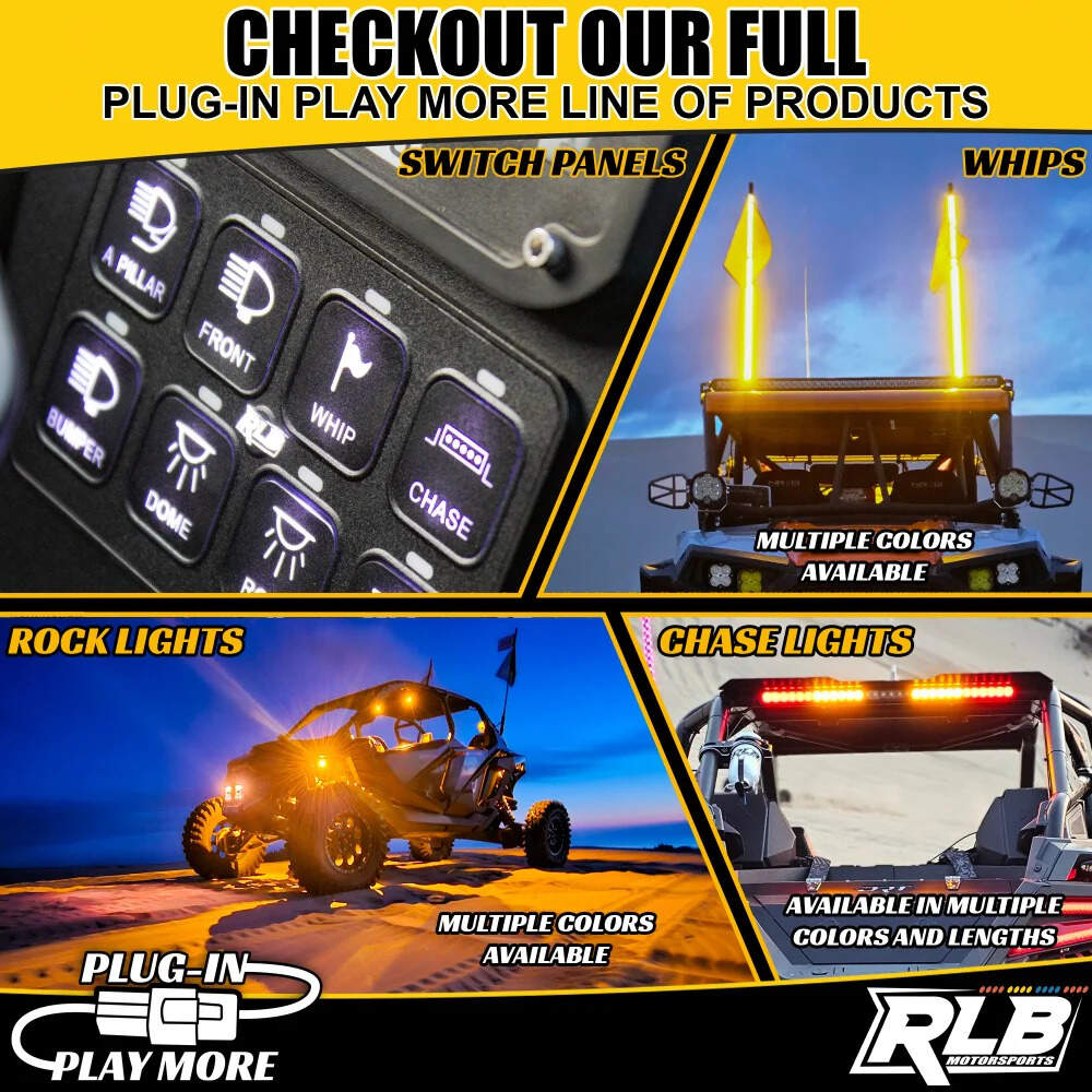 RLB Motorsports San Felipe Textron LED Chase Light - Amber/White