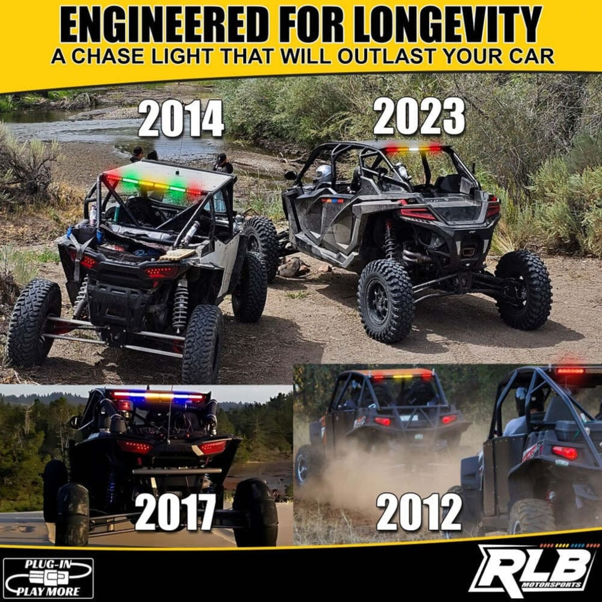 RLB Motorsports Yamaha YXZ San Felipe LED Chase Light - Amber/White