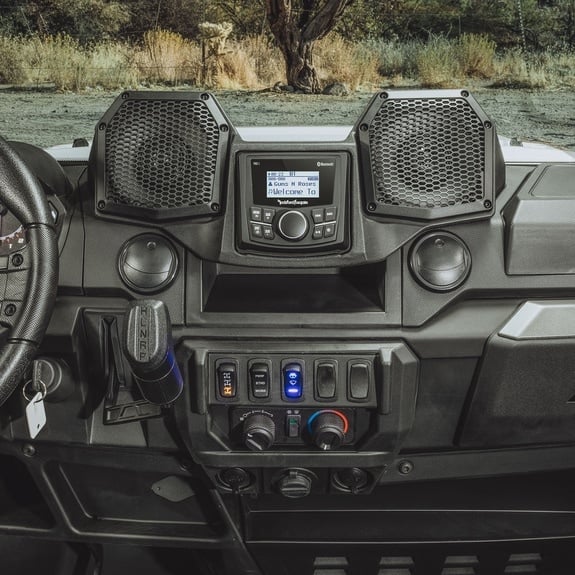 Rockford Fosgate All-In-One Dash Housing Stage 1 Audio System – Polaris Ranger
