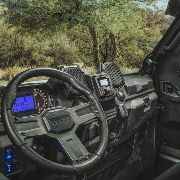 Rockford Fosgate All-In-One Dash Housing Stage 1 Audio System – Polaris Ranger