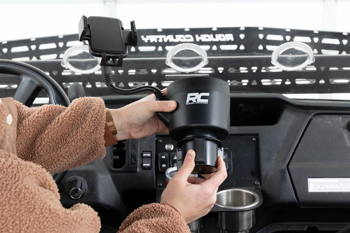 Rough Country 2-in-1 Expandable Cup & Phone Holder