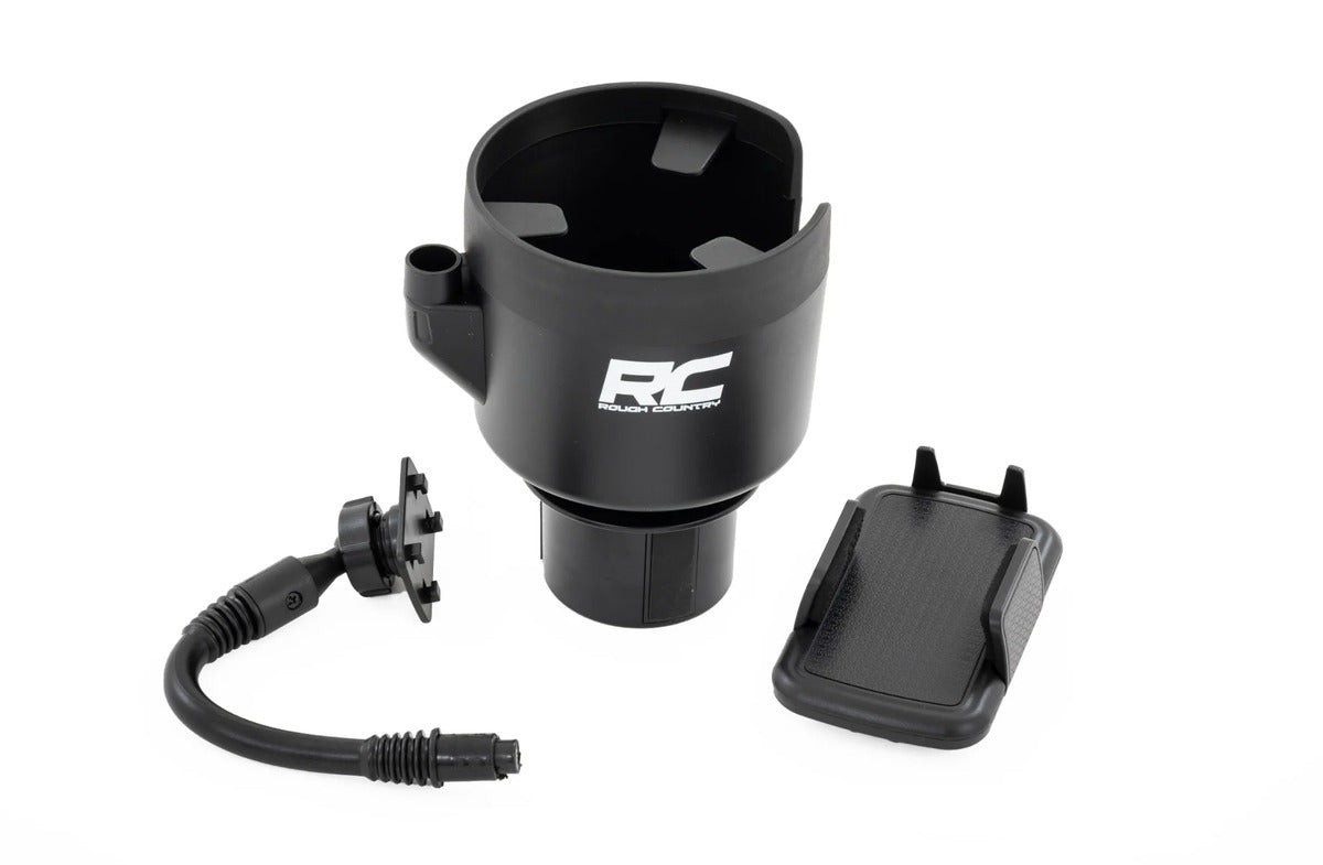 Rough Country 2-in-1 Expandable Cup & Phone Holder