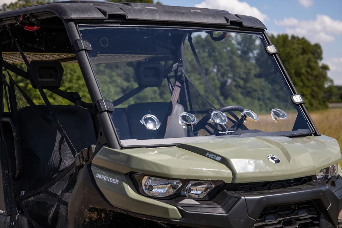 Rough Country Can-Am Defender Scratch Resistant Vented Full Windshield
