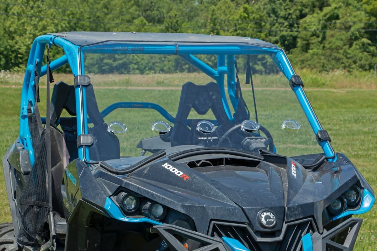 Rough Country Can-Am Maverick Scratch Resistant Vented Full Windshield