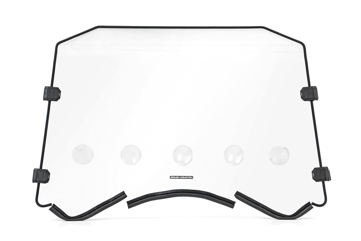 Rough Country Can-Am Maverick Scratch Resistant Vented Full Windshield