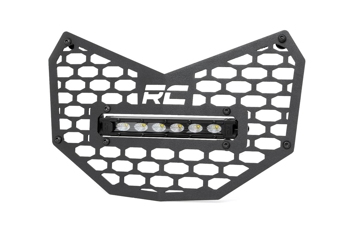 Rough Country Can-Am Maverick X3 6" Black Slimline Grille Mount LED Light Kit