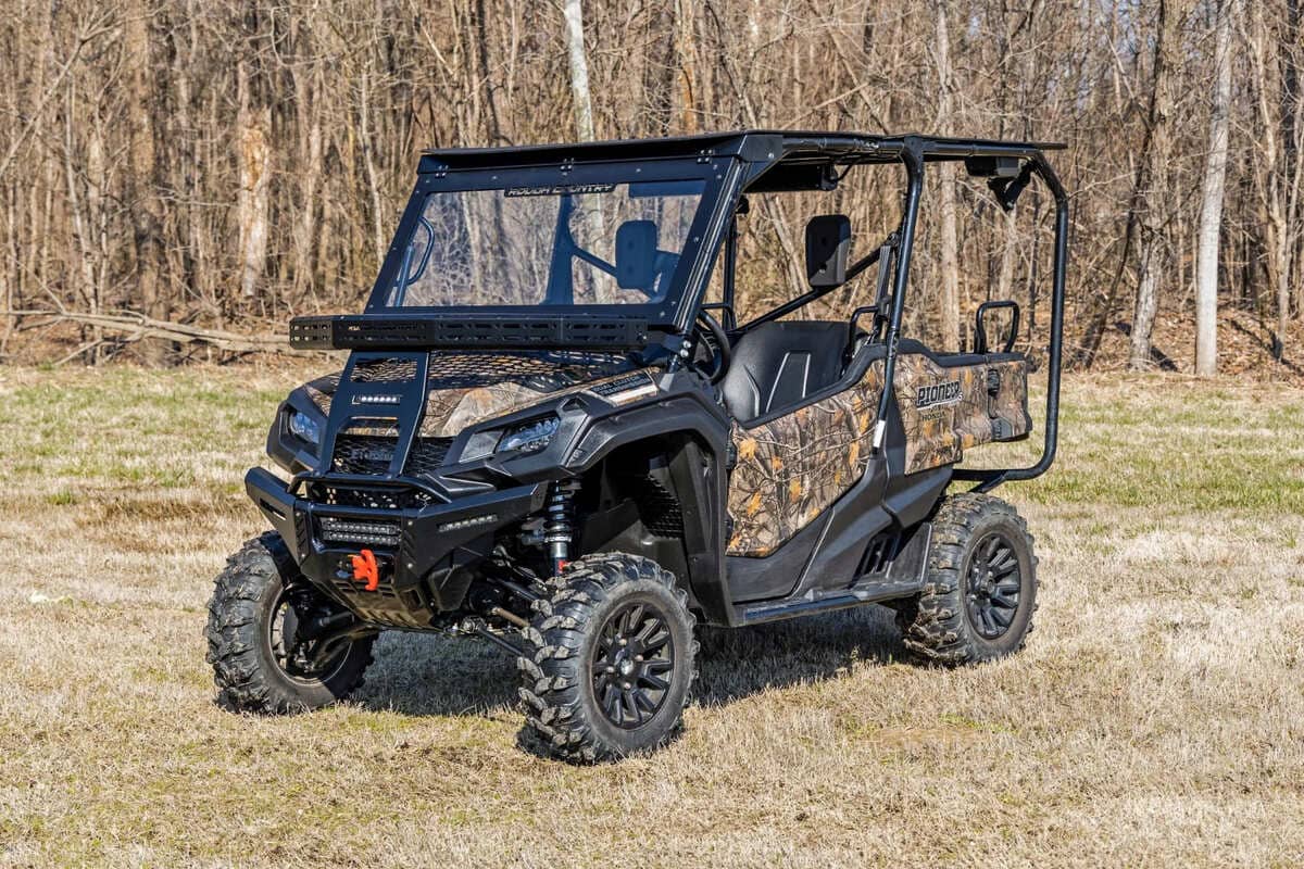 Rough Country Honda Pioneer 1000 Electric Tilt Glass Windshield