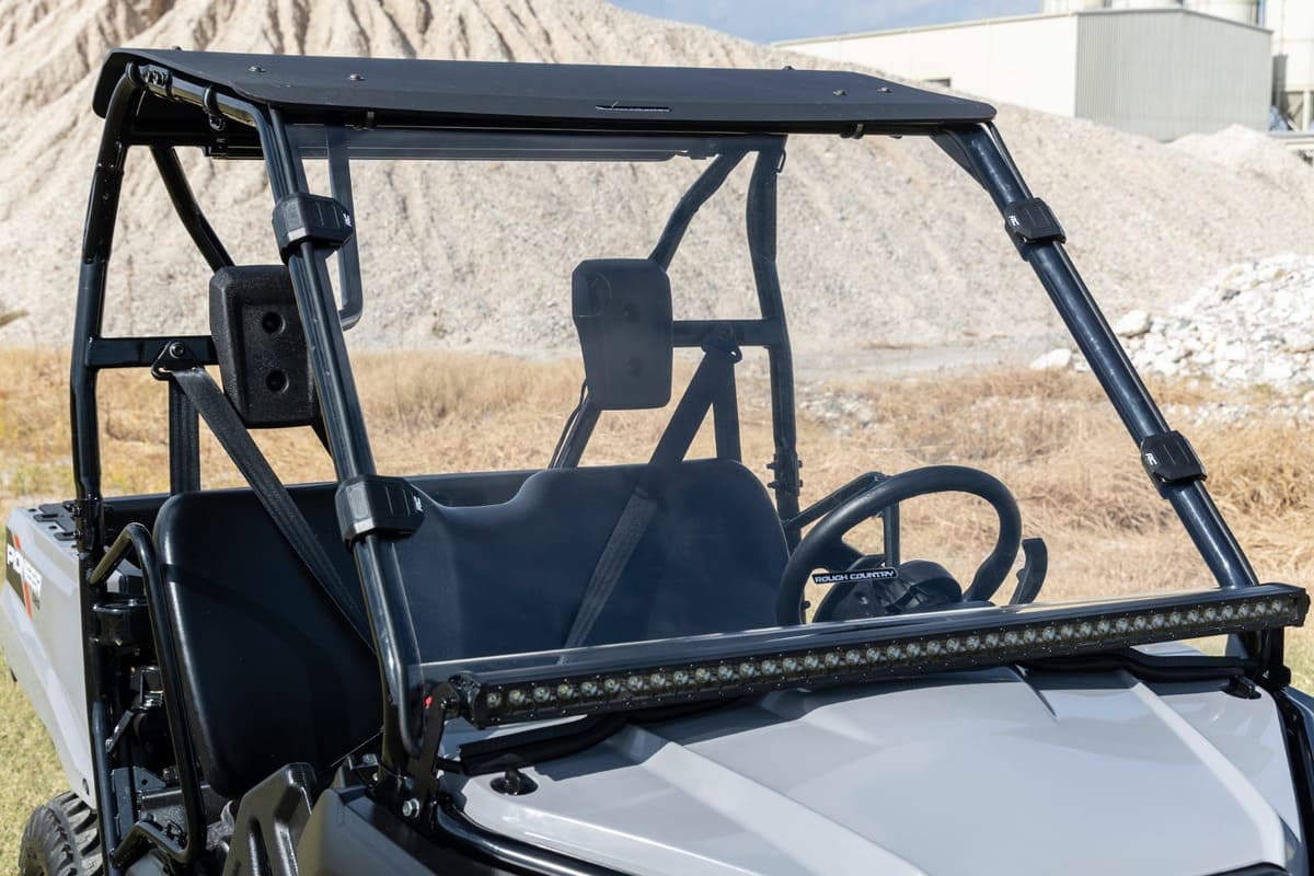 Rough Country Honda Pioneer 520 Scratch Resistant Full Windshield