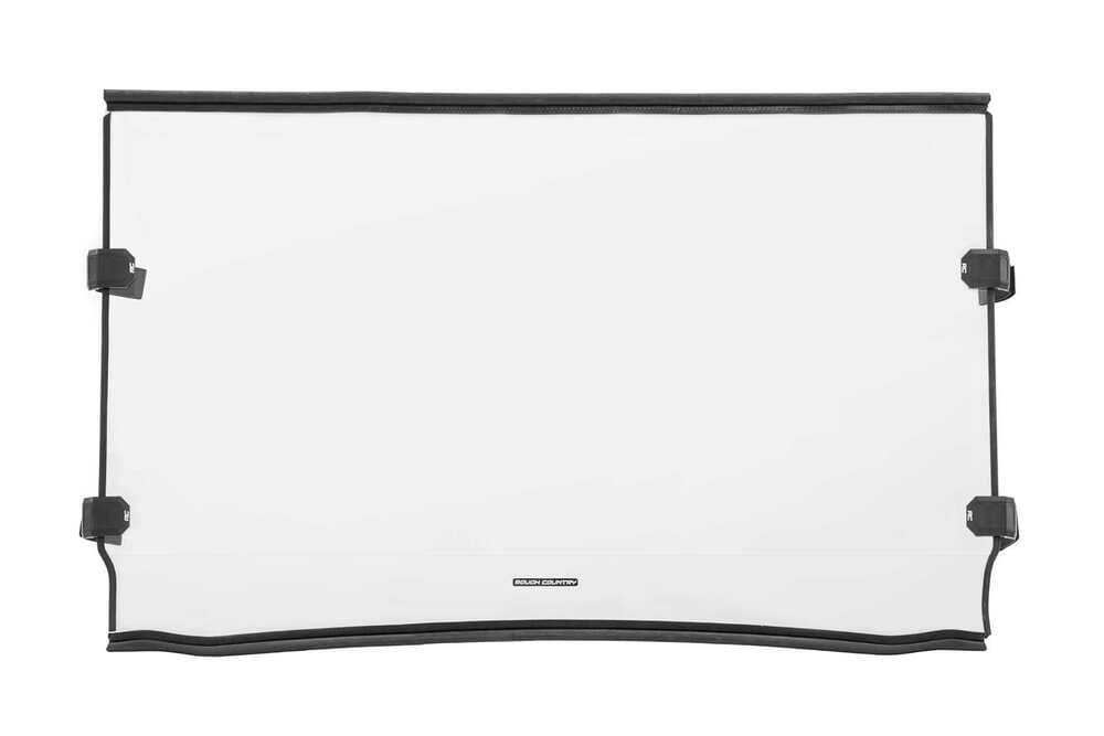 Rough Country Kawasaki Mule Scratch Resistant Full Windshield