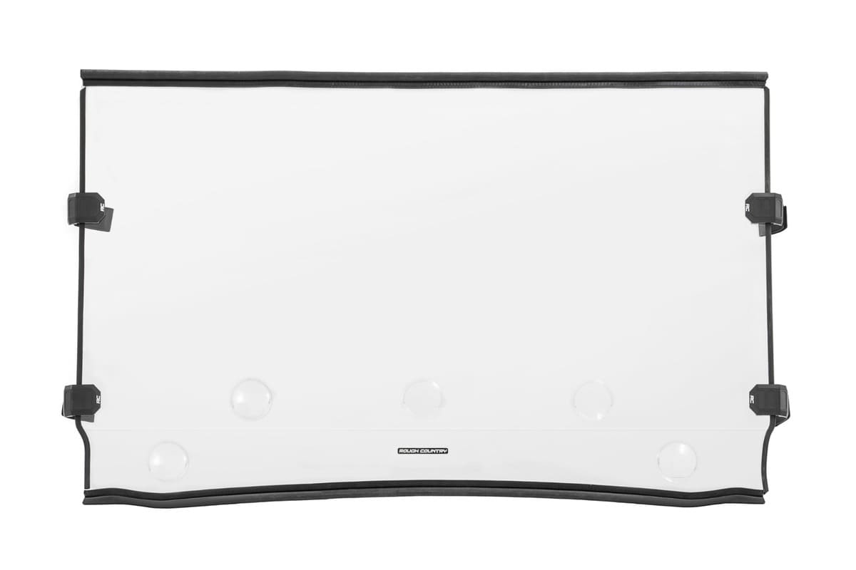 Rough Country Kawvasaki Mule Scratch Resistant Vented Full Windshield