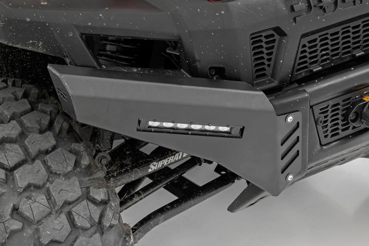Rough Country Polaris Ranger 1000 6" Black Slimline LED Pair Bumper Wings