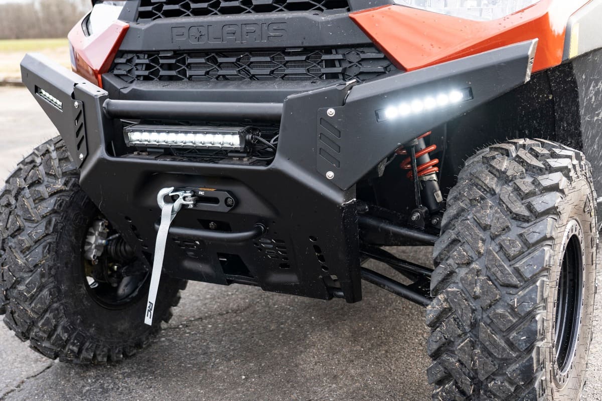 Rough Country Polaris Ranger 1000 6" Black Slimline LED Pair Bumper Wings