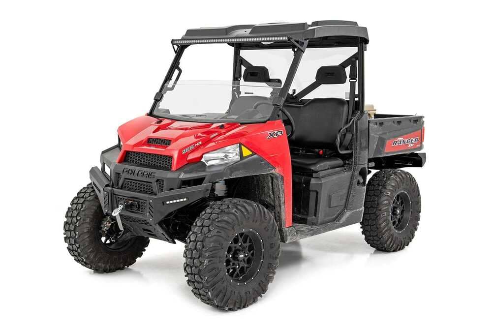 Rough Country Polaris Ranger 1000/XP 900/1000 Scratch Resistant Half Windshield