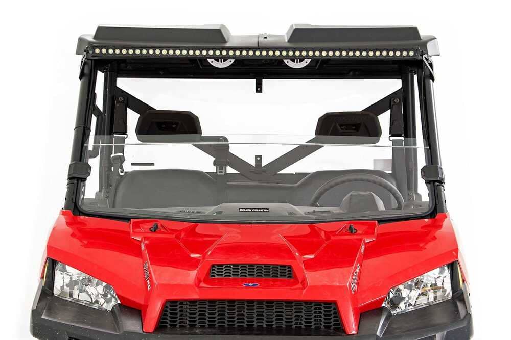 Rough Country Polaris Ranger 1000/XP 900/1000 Scratch Resistant Half Windshield
