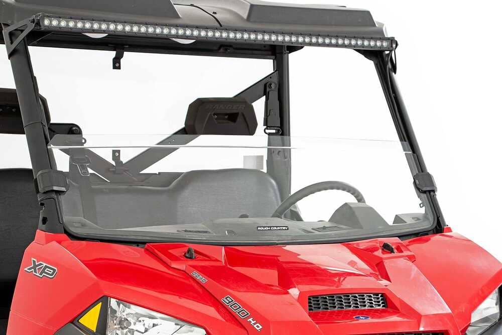 Rough Country Polaris Ranger 1000/XP 900/1000 Scratch Resistant Half Windshield