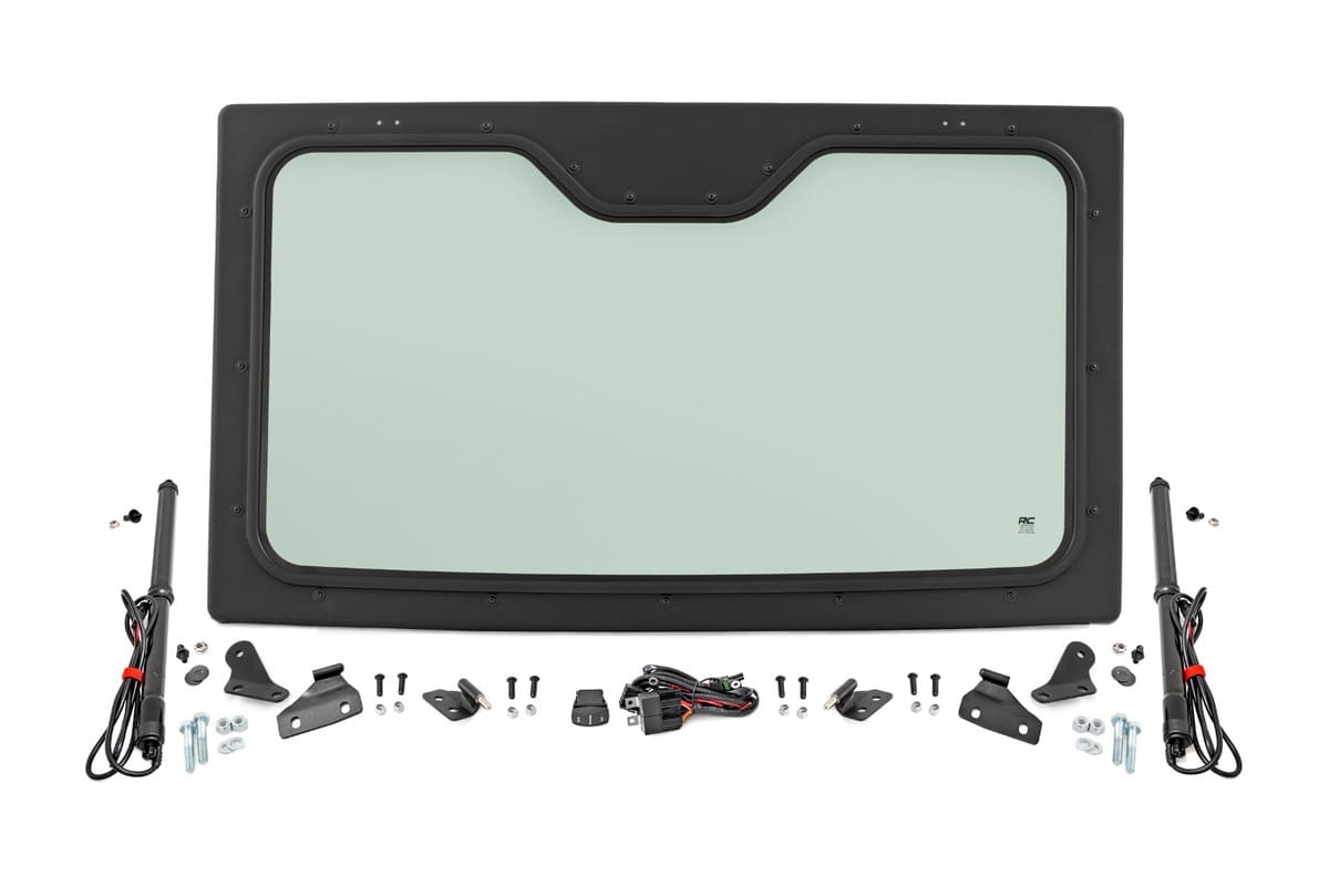 Rough Country Polaris Ranger XP 1000 Glass Formed Frame Electric Tilt Windshield