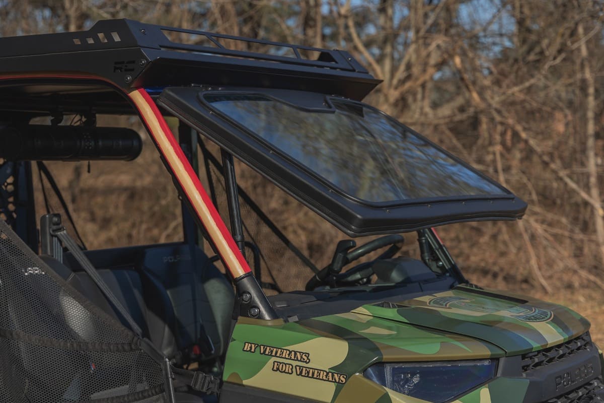 Rough Country Polaris Ranger XP 1000 Glass Formed Frame Electric Tilt Windshield