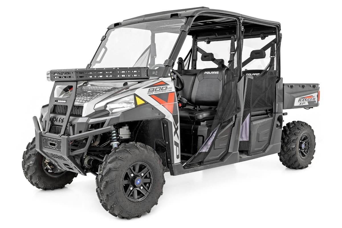 Rough Country Polaris Ranger XP 900/1000 6" Black Slimline Front Cargo Rack