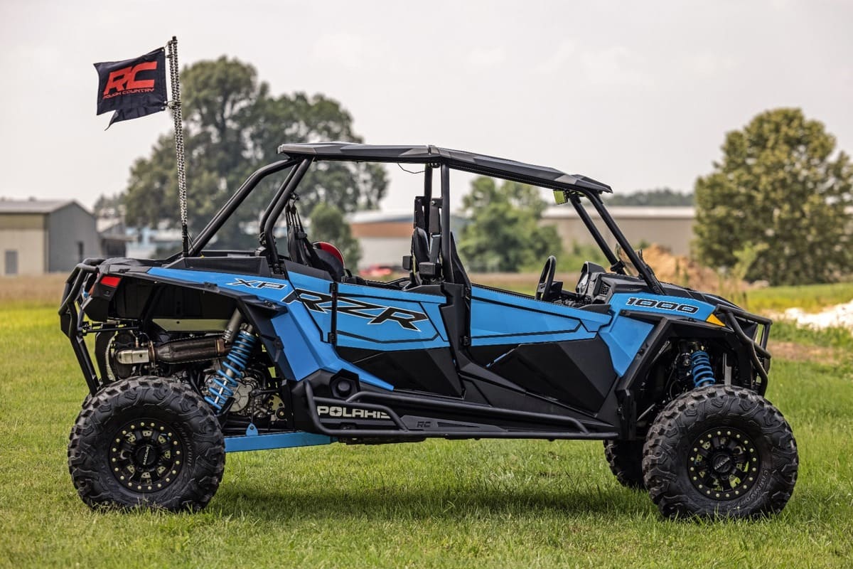 Rough Country Polaris RZR 1000 XP Rear Tubular Bumber With Reciever Hitch