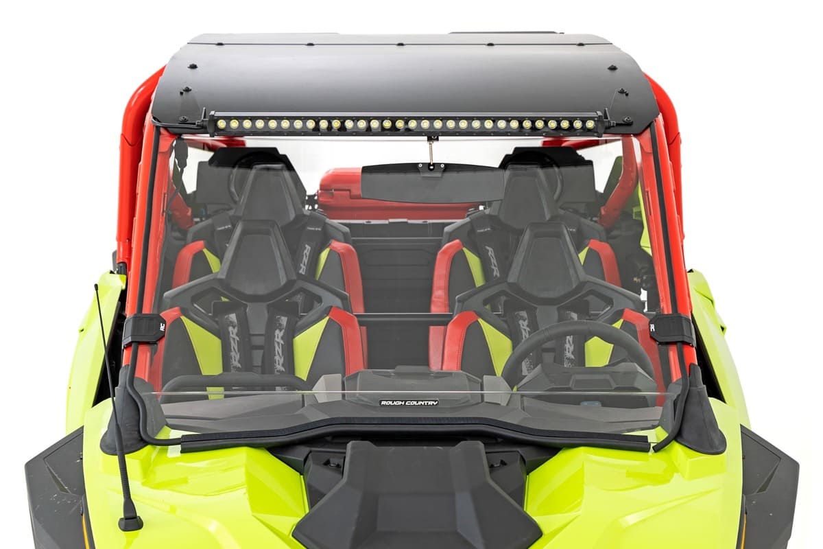 Rough Country Polaris RZR Pro/ Turbo R Scratch Resistant Full Windshield