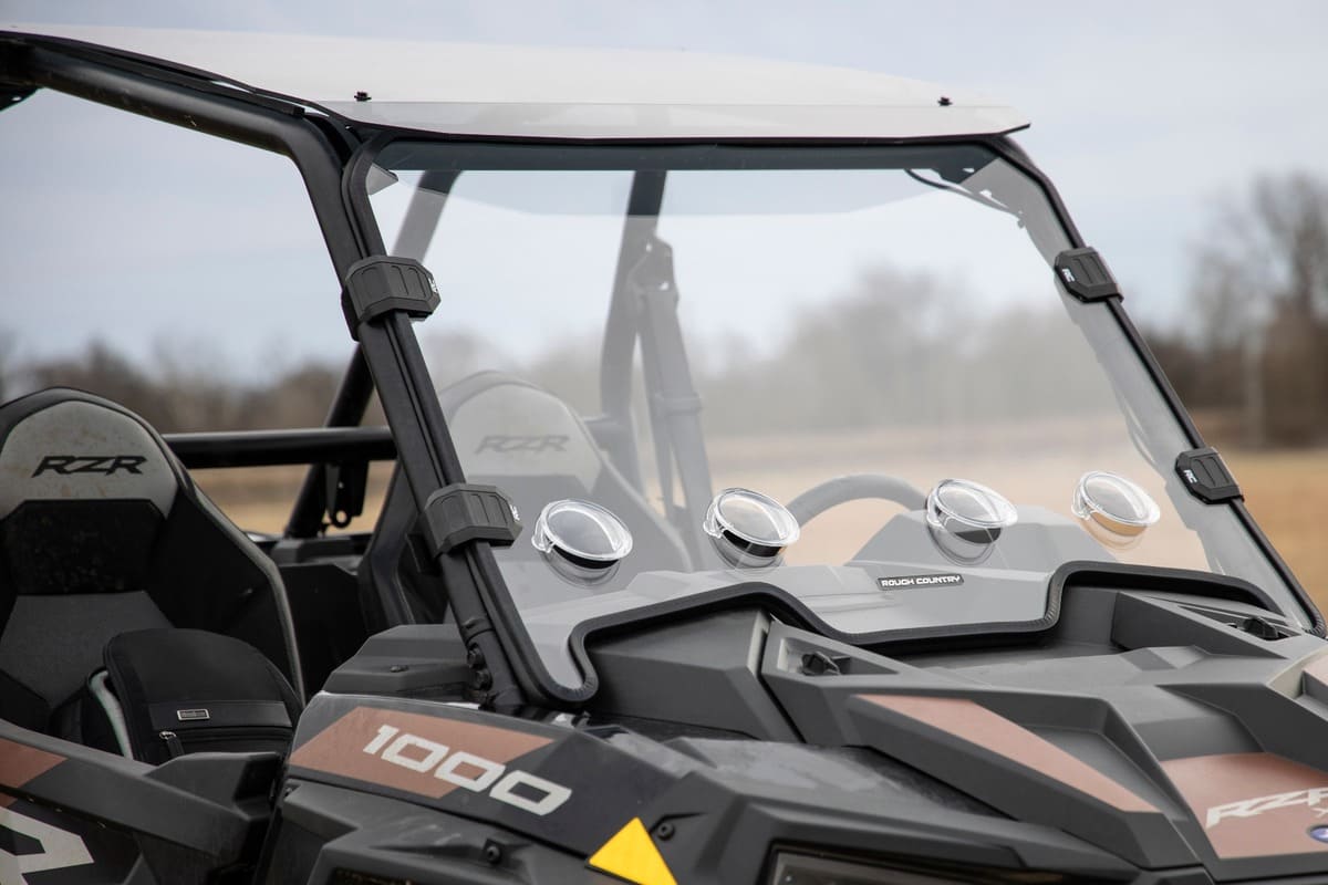 Rough Country Polaris RZR XP 1000 Scratch Resistant Vented Full Windshield
