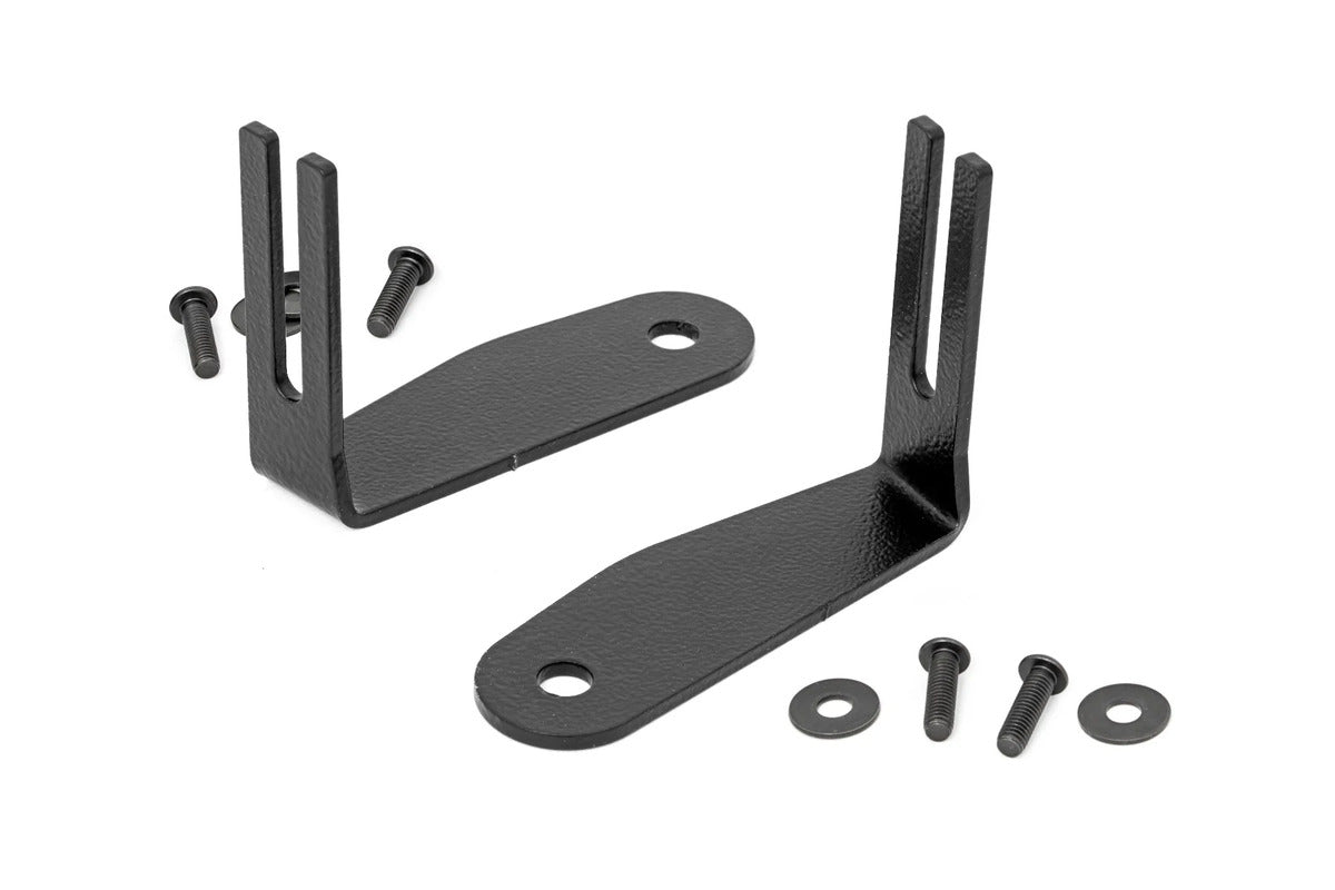 Rough Country Polaris RZR Turbo S4 Black Series Rear Bracket 30 Inch Curved LED Light Kit