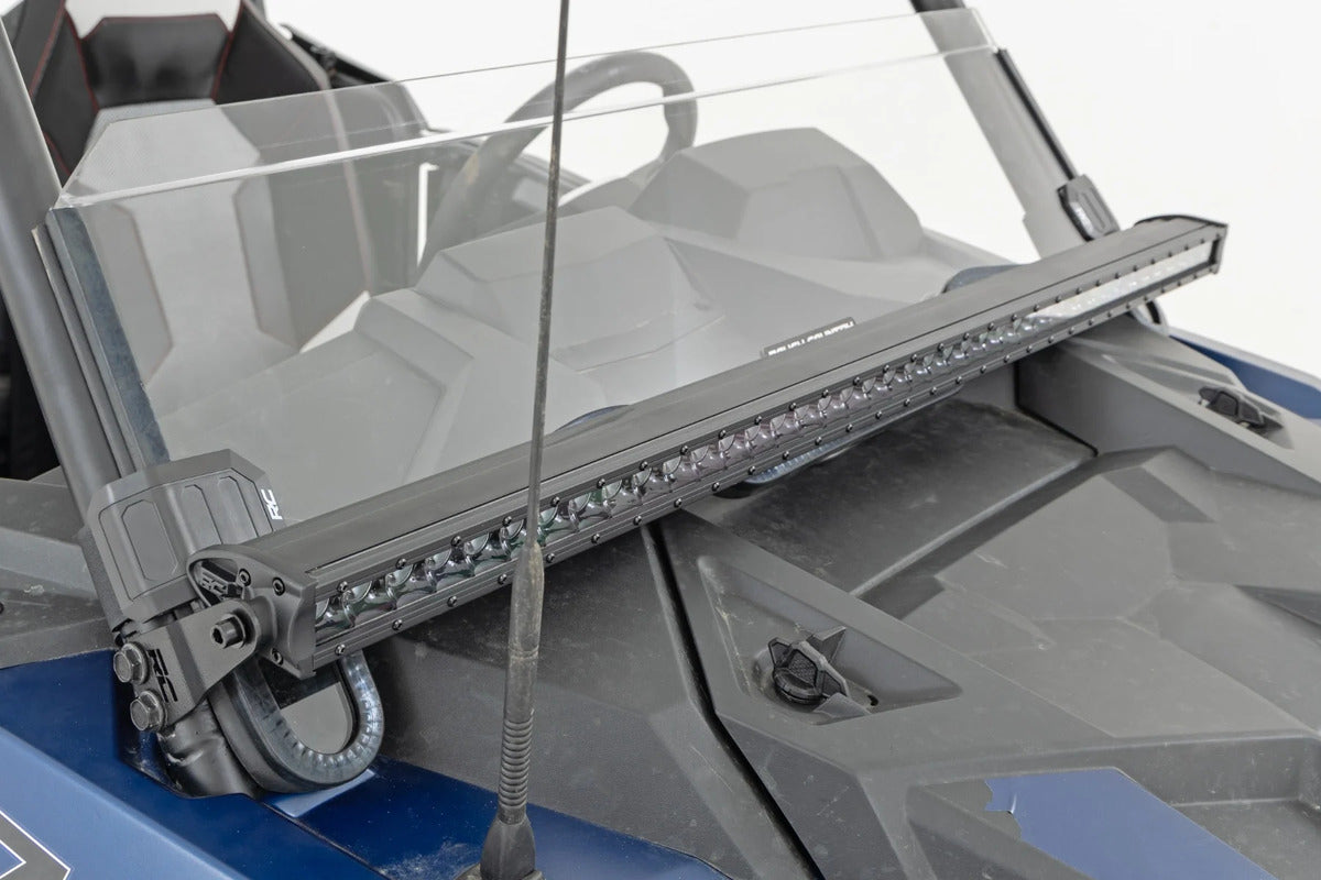 Rough Country Polaris RZR XP 1000 40" Black Single Row Front Mount LED Light Kit