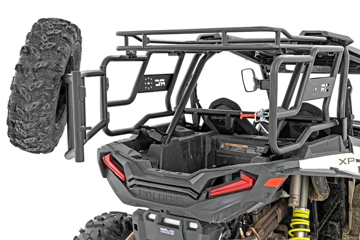 Rough Country Polaris RZR XP 1000 Spare Tire Mount Tubular Rear Cargo Rack