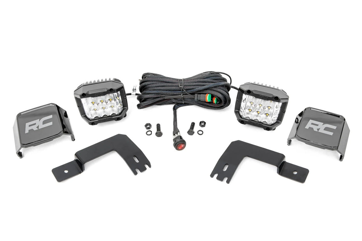Rough Country Polaris Xpedition ADV-5 2" Cube Lights Under Bed Mount LED Light Kit