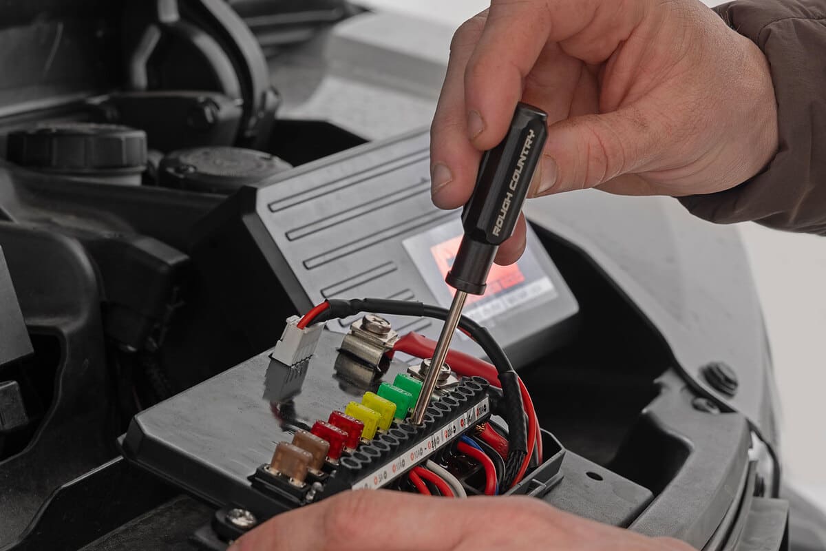 Rough Country RGB Backlit Buttons Multifunction Modes 8 Gang Switch Panel