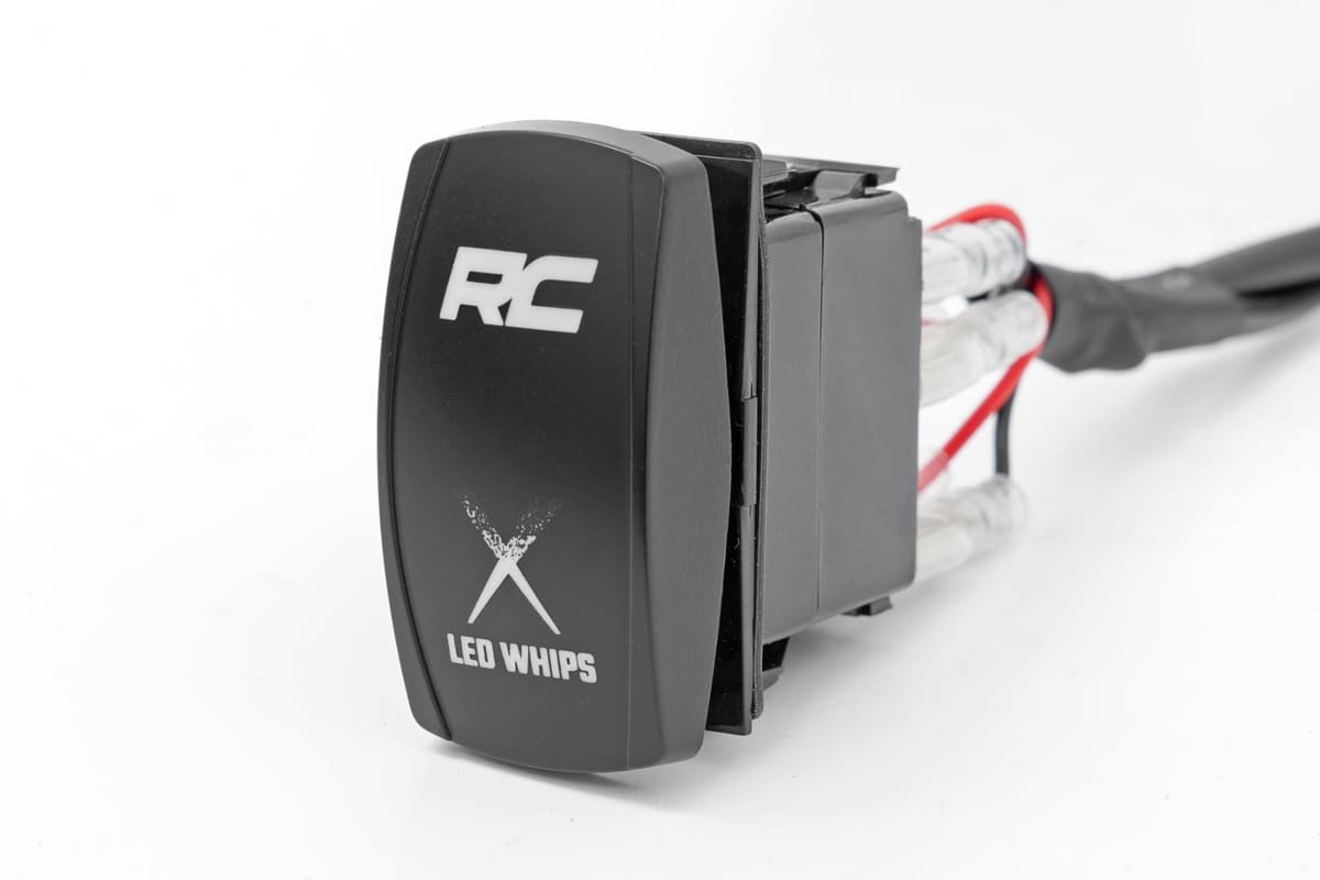 Rough Country RGBW Laser Whip Light Kit - Pair