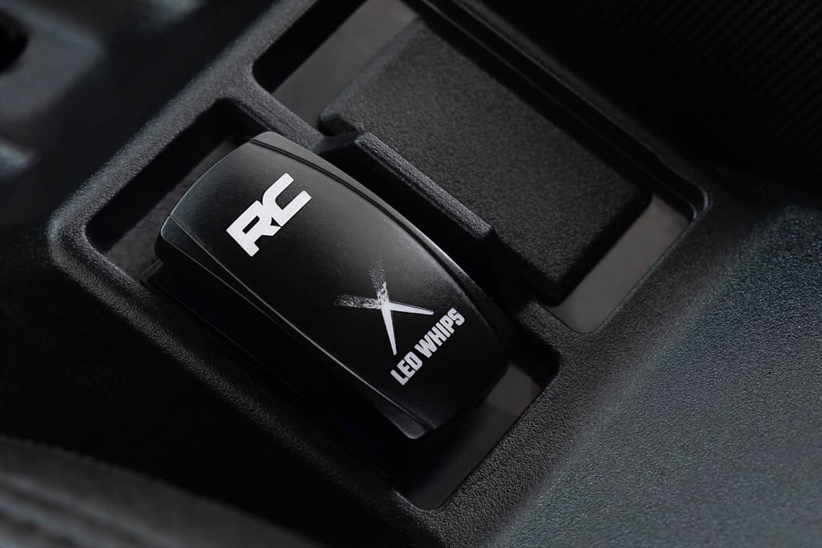 Rough Country RGBW Laser Whip Light Kit - Pair